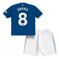 Everton Amadou Onana #8 Koti Peliasu Lasten 2023-24 Lyhythihainen (+ Lyhyet housut)